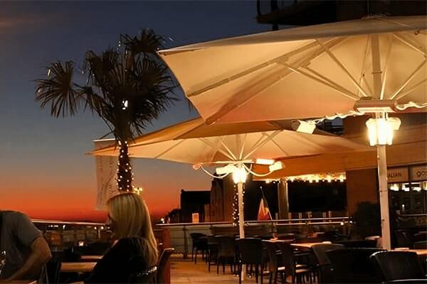 Banana Wharf large umbrellas