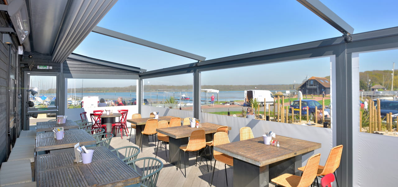 Boat House Café Pergola Inside