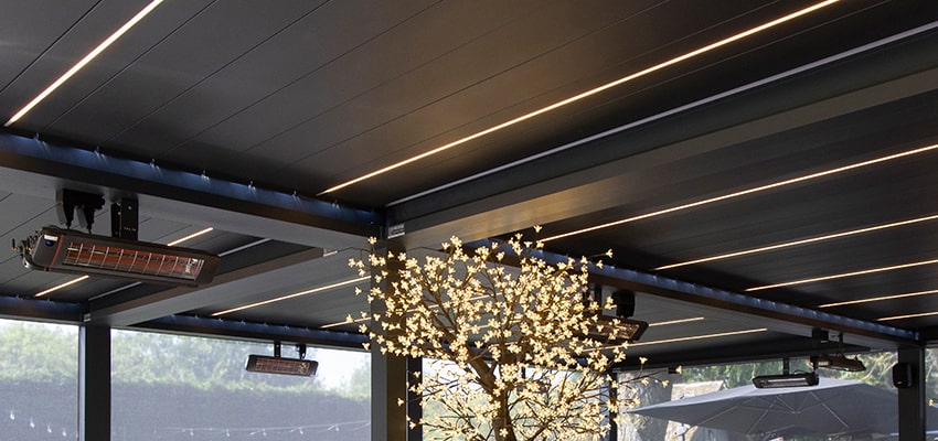 Commercial Pergola with LED Lighting