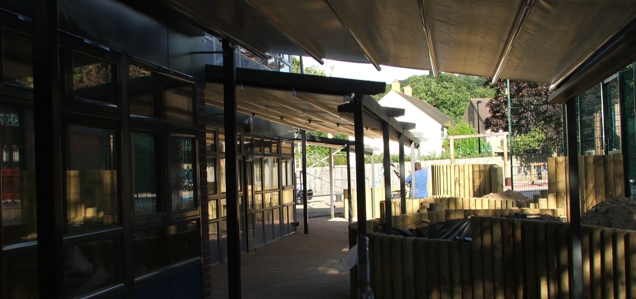 School Retractable Outdoor Frame Awnings