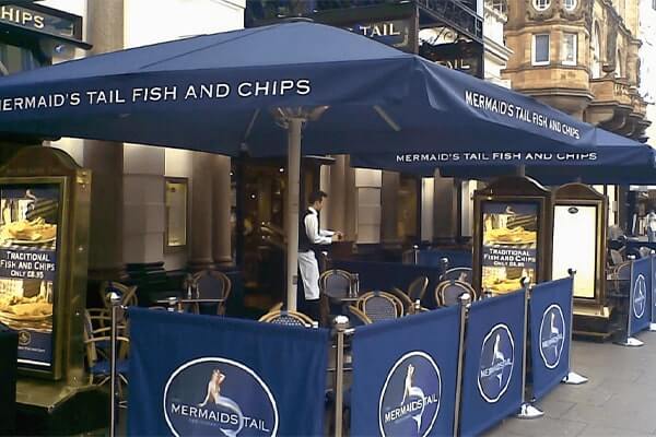 The Mermaid's Tail promotional barriers