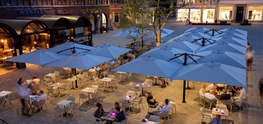 parasols and umbrellas for hospitality