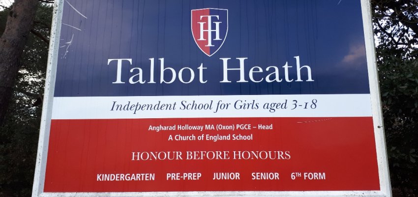 Talbot Heath School Sign