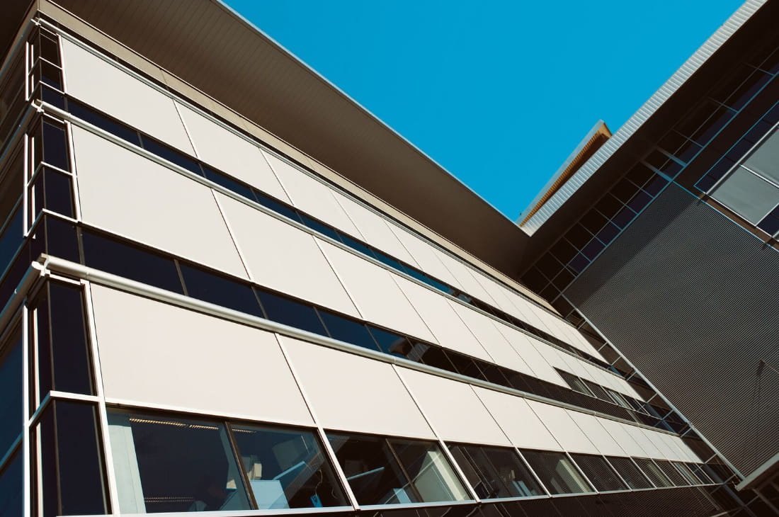 Outdoor Blinds on a School