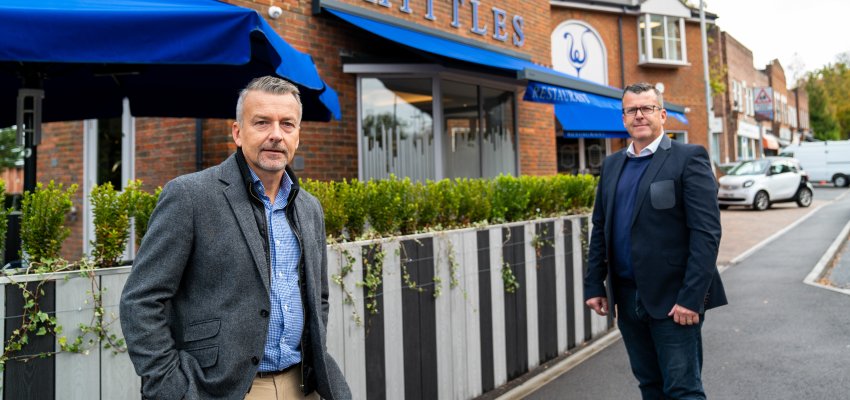 Restaurant awnings in Broadstone in Dorset