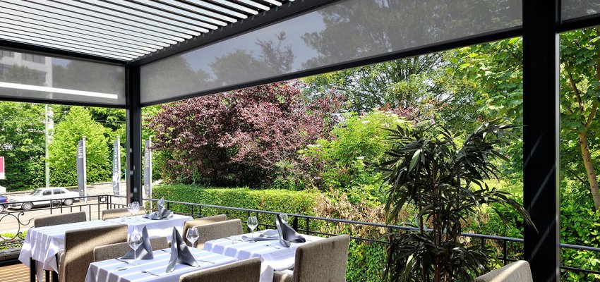Aluminium pergola Dorset