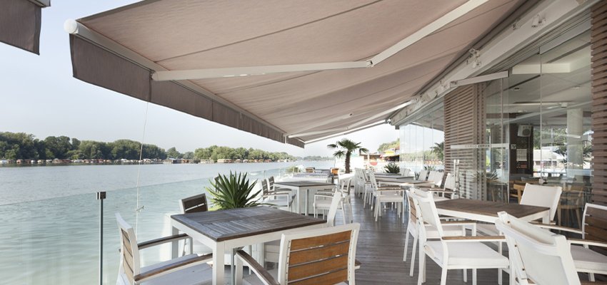 Restaurant awning Dorset