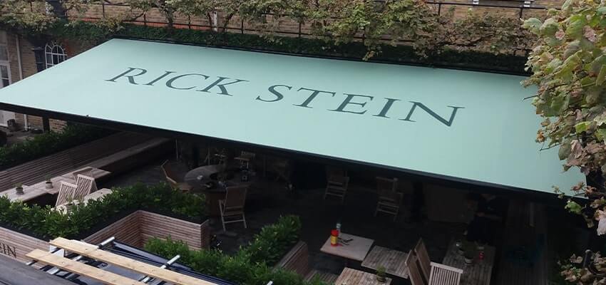 outdoor shading for Rick Stein
